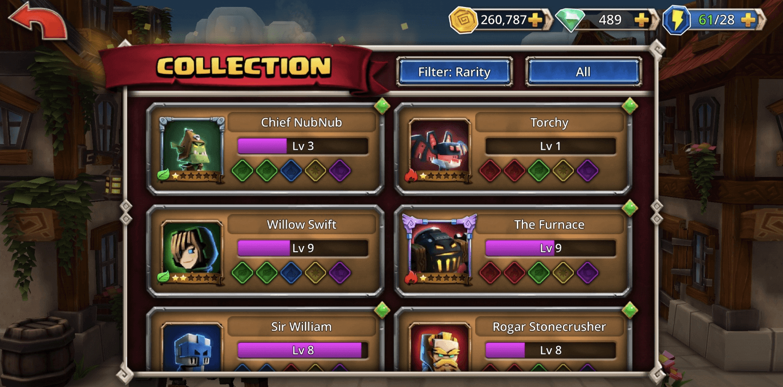 Heroes Screen