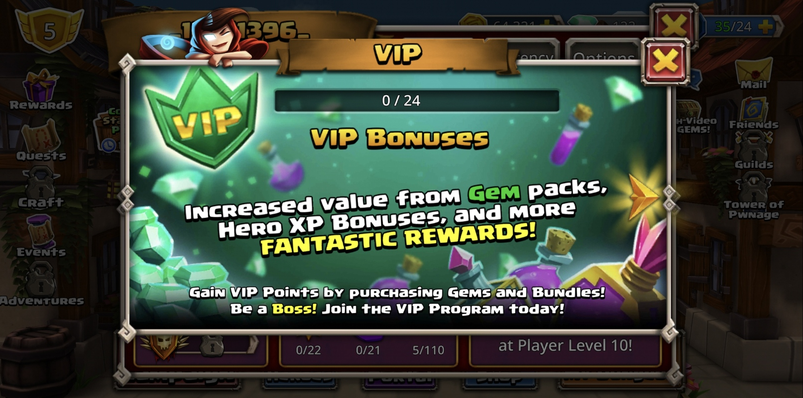 VIP Screen